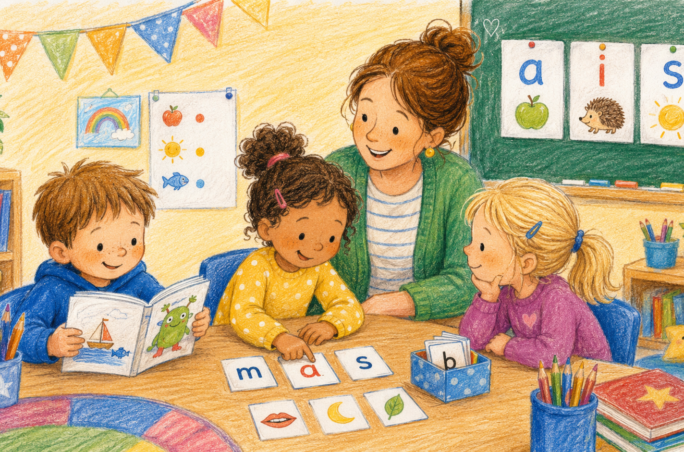 thuis oefenen met leren lezen